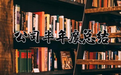 2025年公司半年度总结及下半年计划 企业半年总结及下半年安排