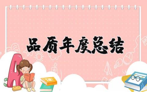 2025品质年度总结及计划 品质年度总结报告个人