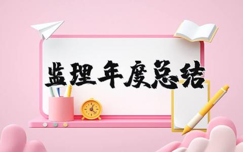 监理年度总结报告精选范文 监理工作年终总结汇报模板