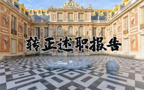 转正述职报告范文 试用期转正个人述职