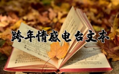 跨年情感电台文本范文 适合跨年的情感电台文本