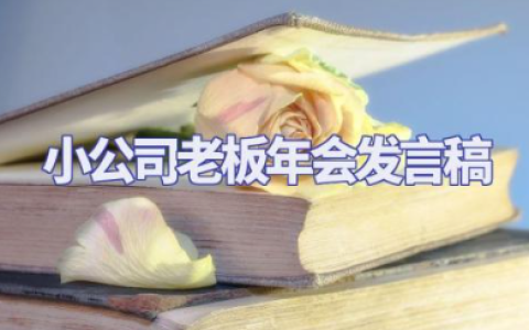 小公司老板年会发言稿优秀范文（11篇）