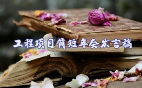 工程项目简短年会发言稿范文 年会个人总结简短发言稿