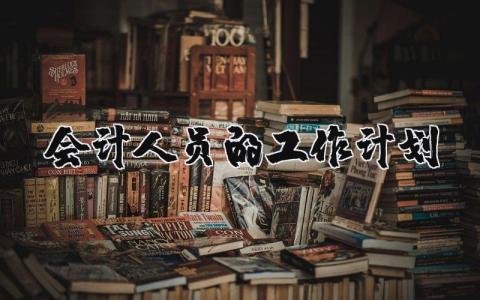 2025年会计人员的工作计划和目标范文大全 (3篇）