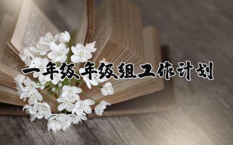 一年级年级组的工作计划精选范文 2025一年级教育工作方案合集