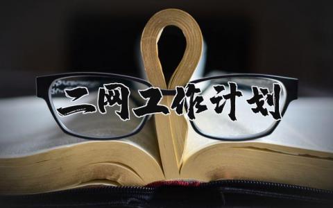 二网工作计划精选范文 2025二网工作开展方案汇总