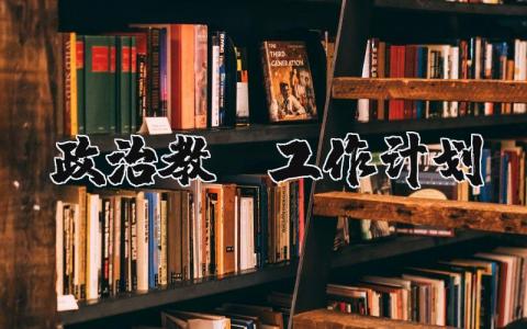 政治教师工作计划范文 政治教师个人教学计划 (3篇）