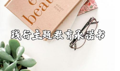 践行主题教育的承诺书精选范文大全