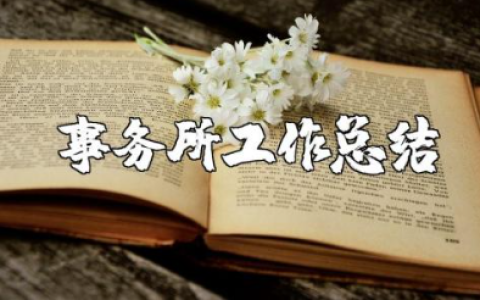 事务所工作总结与心得体会合集 事务所工作人员工作总结报告