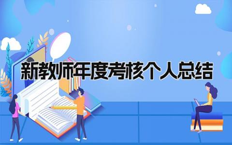新教师年度考核个人总结 精选15篇