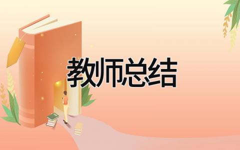 教师总结 精选21篇