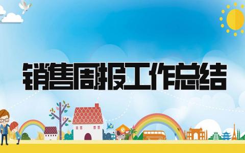 销售周报工作总结 精选13篇