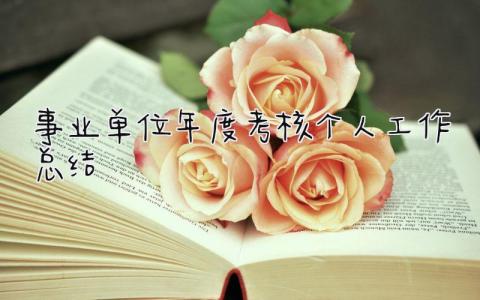 事业单位年度考核个人工作总结 精选14篇