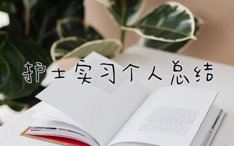护士实习个人总结 精选17篇