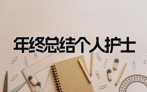年终总结个人护士 精选9篇