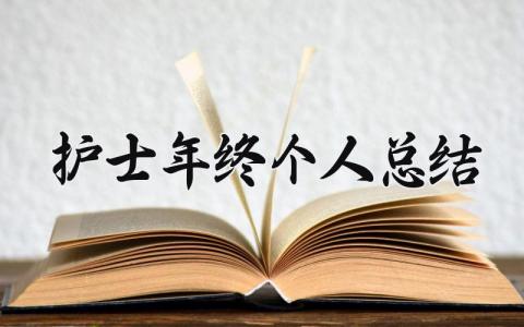 护士年终个人总结2025 精选14篇