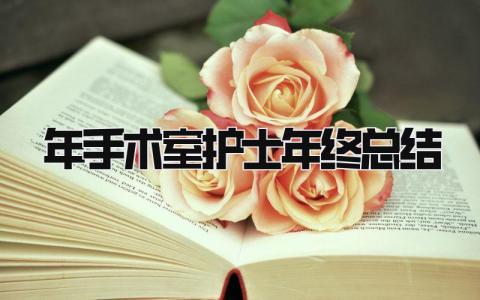 2025年手术室护士年终总结 精选11篇