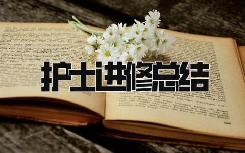 护士进修总结 精选21篇