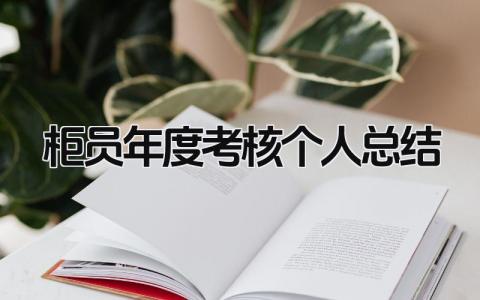 柜员年度考核个人总结 精选10篇
