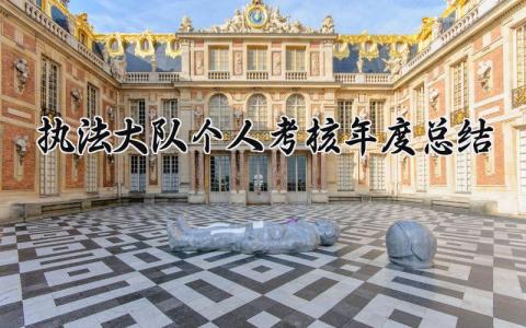 执法大队个人考核年度总结范文 执法大队个人年终总结报告精选