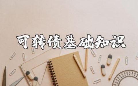 可转债基础知识（定义+交易+定价+发展趋势）归纳总结大全