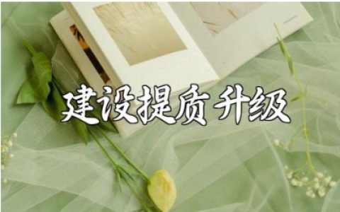 县城建设提质升级的工作总结精选范文合集