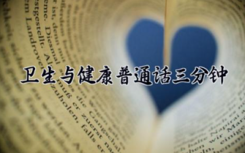 卫生与健康普通话三分钟 谈谈卫生与健康普通话三分钟命题演讲