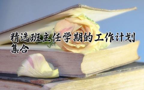 精选班主任学期的工作计划集合 班主任2025新学期工作方案