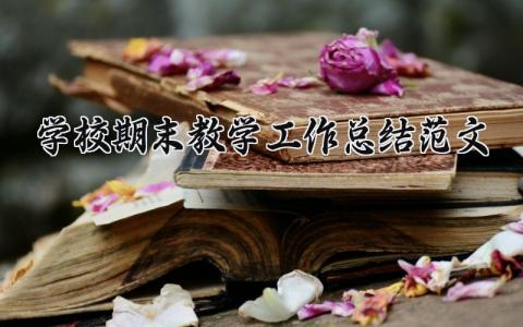 2025学校期末教学工作总结范文 学校期末工作总结范文简短  (12篇）