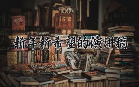 2025新年新希望的演讲稿 新希望新征程的演讲稿 (18篇）