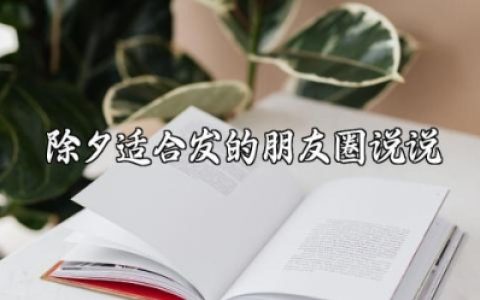 除夕适合发的朋友圈说说 除夕的唯美句子简短