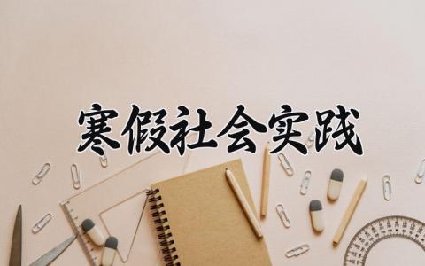 寒假社会实践范文 学生寒假社会实践总结报告