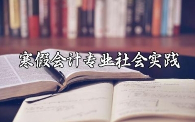 寒假会计专业社会实践报告范文 会计社会实践内容简述范文 (15篇)