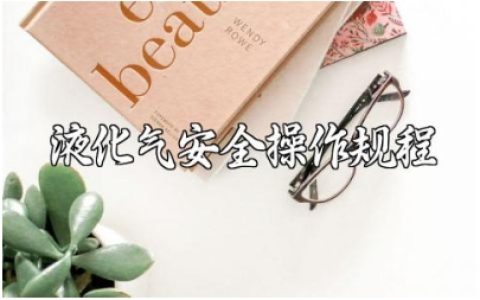 液化气安全操作规程和注意事项 液化气存储及使用要求电子版下载