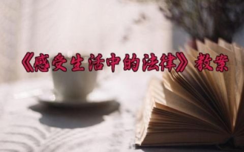 《感受生活中的法律》教学设计 《感受生活中的法律》优秀教案（6篇）