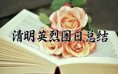 清明英烈团日总结怎么写 清明祭英烈团日活动总结