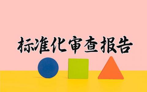 标准化审查报告怎么写 标准化审查报告范文精选