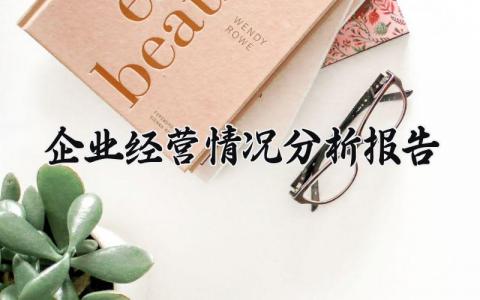 企业经营情况分析报告怎么写 企业经营情况分析报告及发展规划