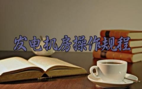 发电机房操作规程 发电机房操作注意事项