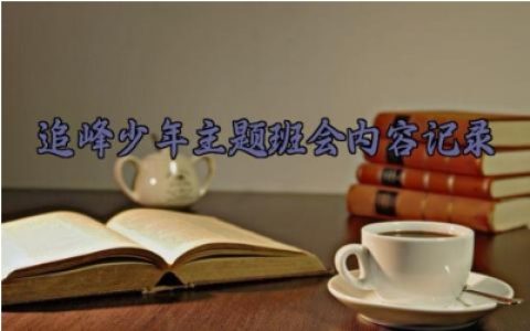 追峰少年主题班会内容记录 追峰少年班会教案（10篇）