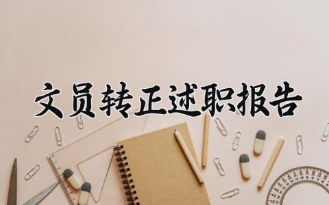 文员转正述职报告 文员转正工作述职报告怎么写范文 (12篇）