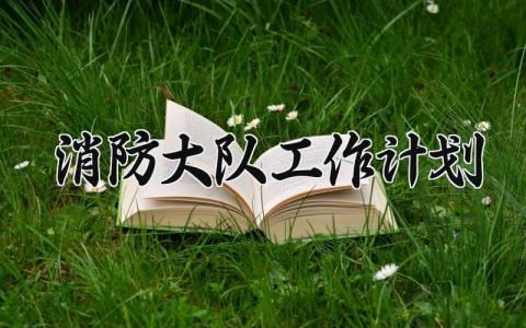 消防大队工作计划 消防大队全年消防工作计划 (13篇）