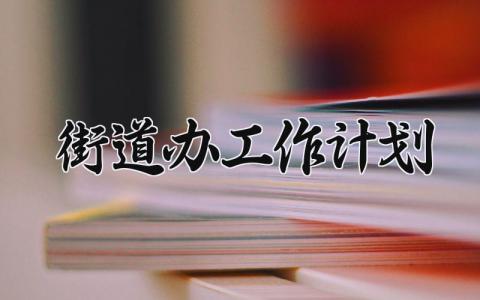 街道办工作计划 2025年街道工作计划 (13篇）
