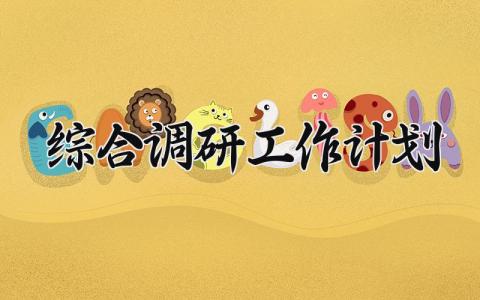 综合调研工作计划 综合调研岗位职责 (12篇）