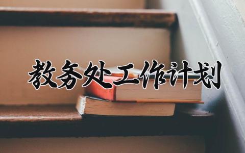 2025教务处工作计划 教务处工作计划第一学期 (9篇）