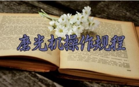 磨光机操作规程完整版详解 磨光机安装的方法与要点