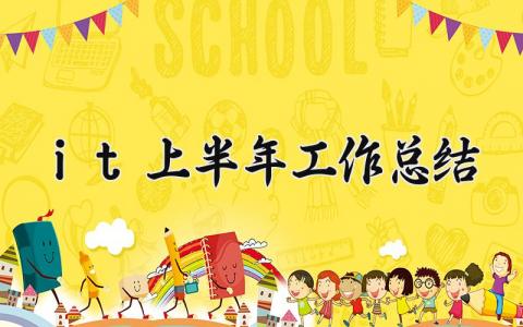 it上半年工作总结 2025年it工作总结 (5篇）