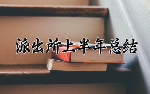 派出所上半年总结 2025年派出所上半年的工作总结 (7篇）