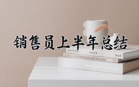 销售员上半年总结范文 销售人员上半年总结模板 (14篇）