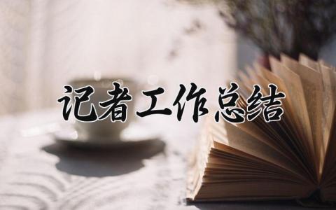 记者工作总结 记者年终工作总结个人 (14篇）